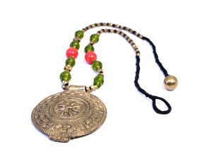 Beaded Neckpiece Dokra Pendant