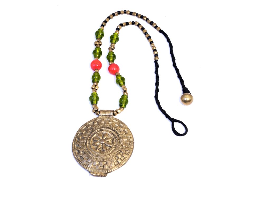 Beaded Neckpiece Dokra Pendant