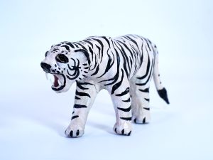 Indore Leather Toy White Tiger