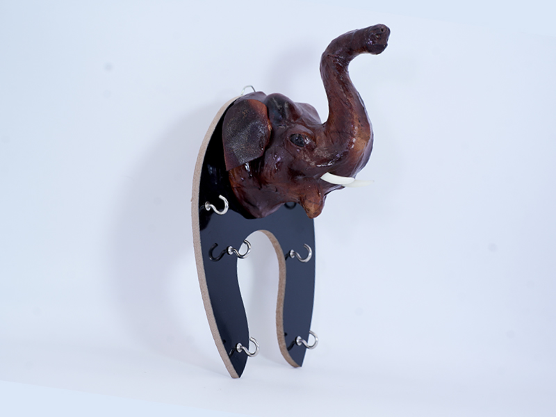 Indore Leather Toy Key holder Elephant