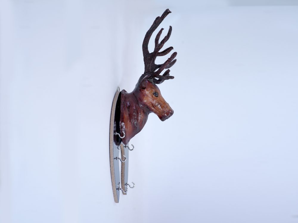 Indore Leather Toy Key holder Stag (1) Indore Leather Toy Key holder Stag