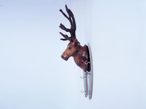 Indore Leather Toy Key holder Stag (3) Indore Leather Toy Key holder Stag