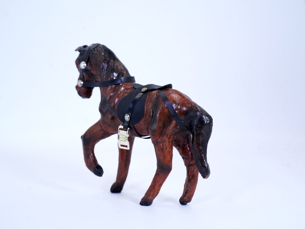 Indore Leather Toy Marching Horse