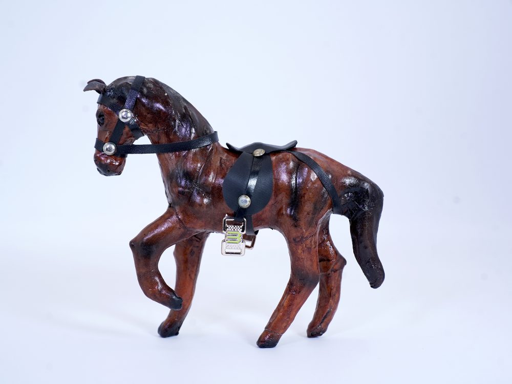 Indore Leather Toy Marching Horse