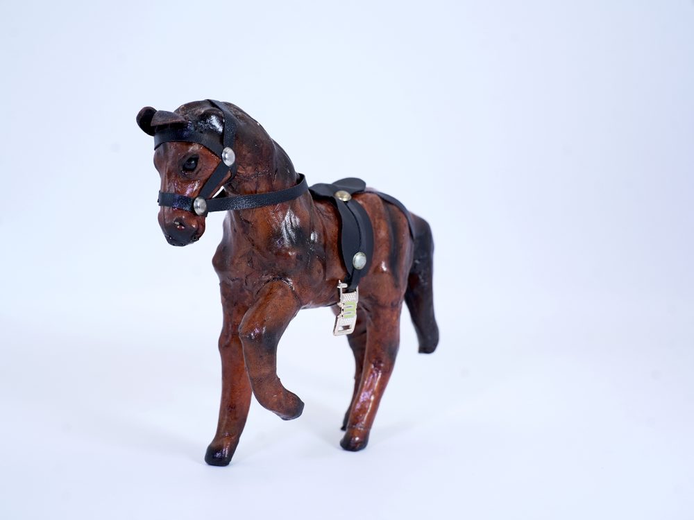 Indore Leather Toy Marching Horse