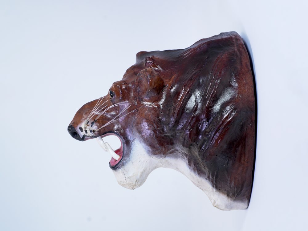 Indore Leather Toy Medium Head Bear