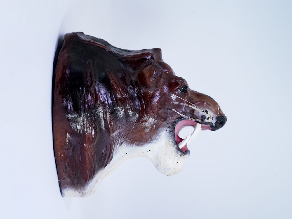 Indore Leather Toy Medium Head Bear