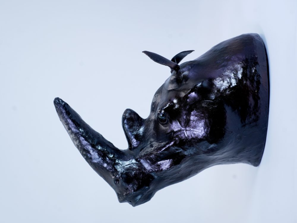 Indore Leather Toy Medium Head Rhino