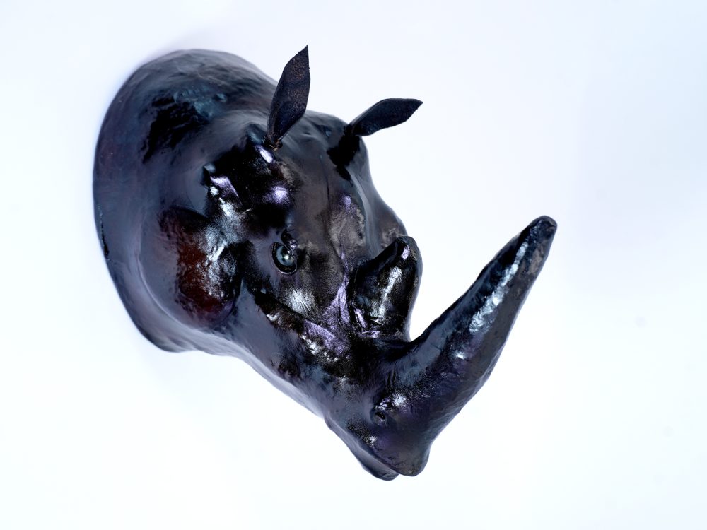 Indore Leather Toy Medium Head Rhino