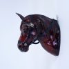Indore Leather Toy Small Head Horse hanging-Set of Two