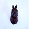 Indore Leather Toy Small Head Horse hanging-Set of Two