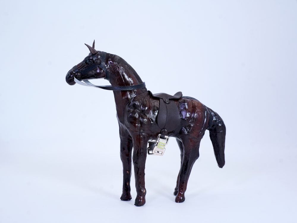 Indore Leather Toy Standing Horse 6