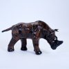 Indore Leather Toy Rhino-Set of Two