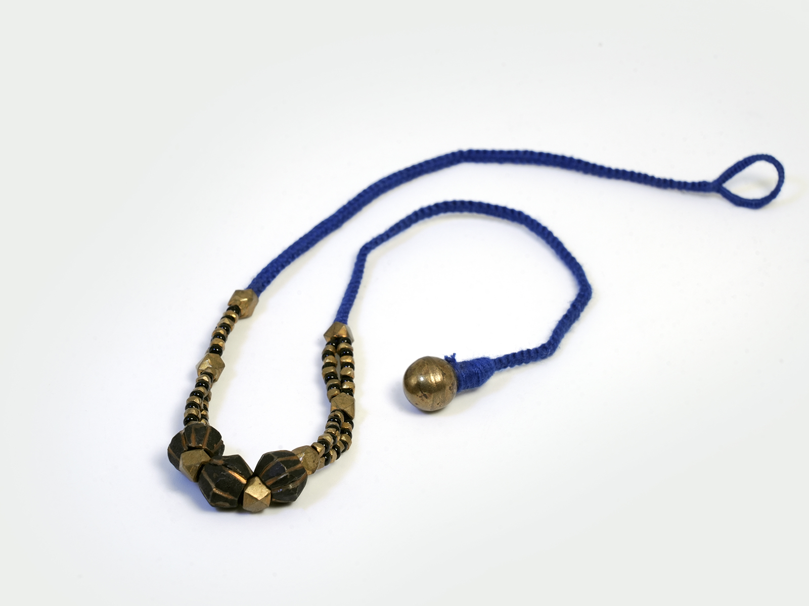 Dokra in Blue Braided Thread