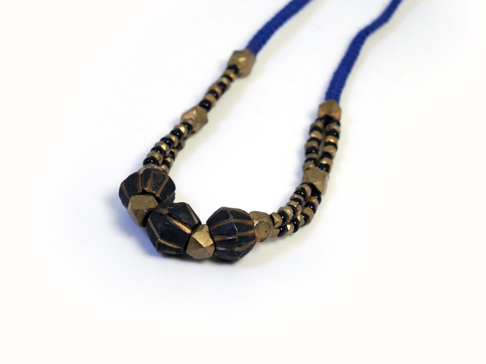 Dokra in Blue Braided Thread