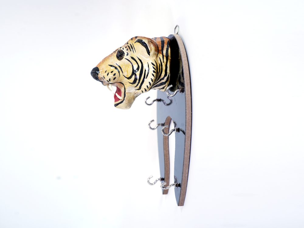 Indore Leather Toy Key holder Tiger