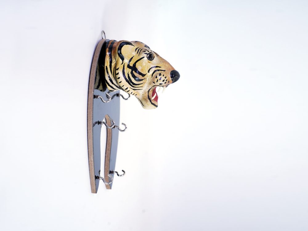 Indore Leather Toy Key holder Tiger
