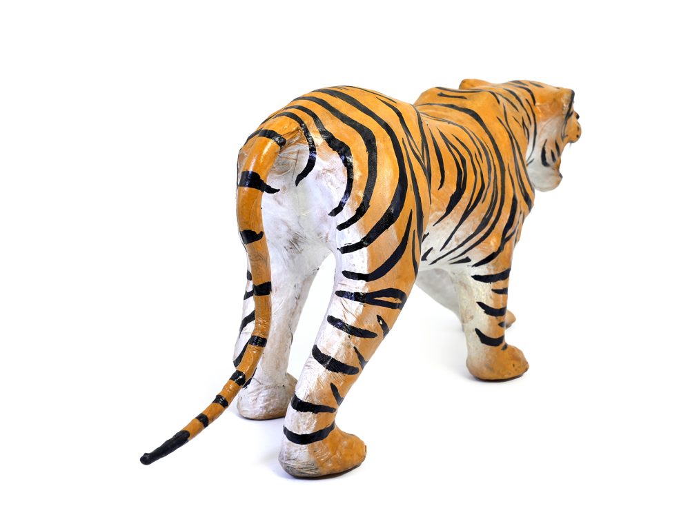 Indore leather toy tiger 12 Inch