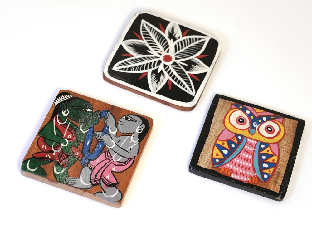 Pattachitra Wooden Coaster
