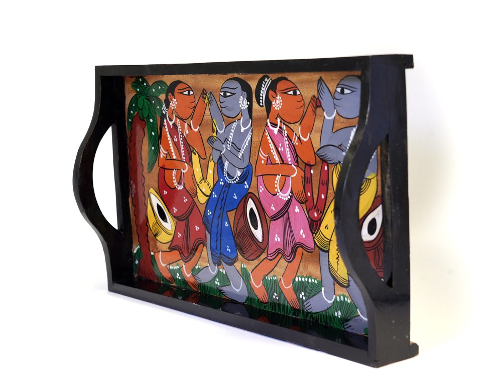 Pattachitra Wooden Tray - Big