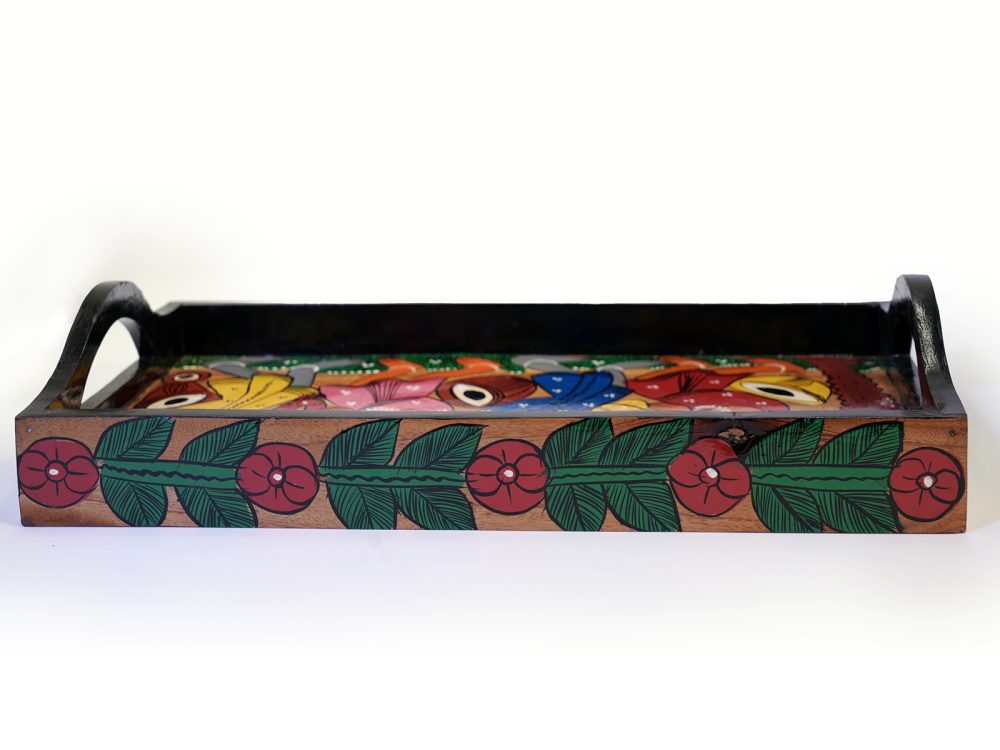 Pattachitra Wooden Tray - Big