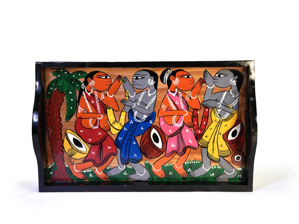 Pattachitra Wooden Tray - Big