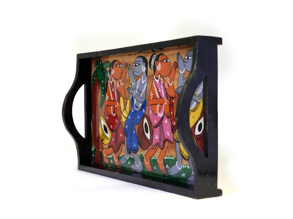Pattachitra Wooden Tray - Big