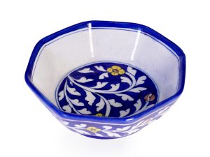 Rajasthan Blue Pottery Bowl 8 1 Rajasthan Blue Pottery Bowl 8"