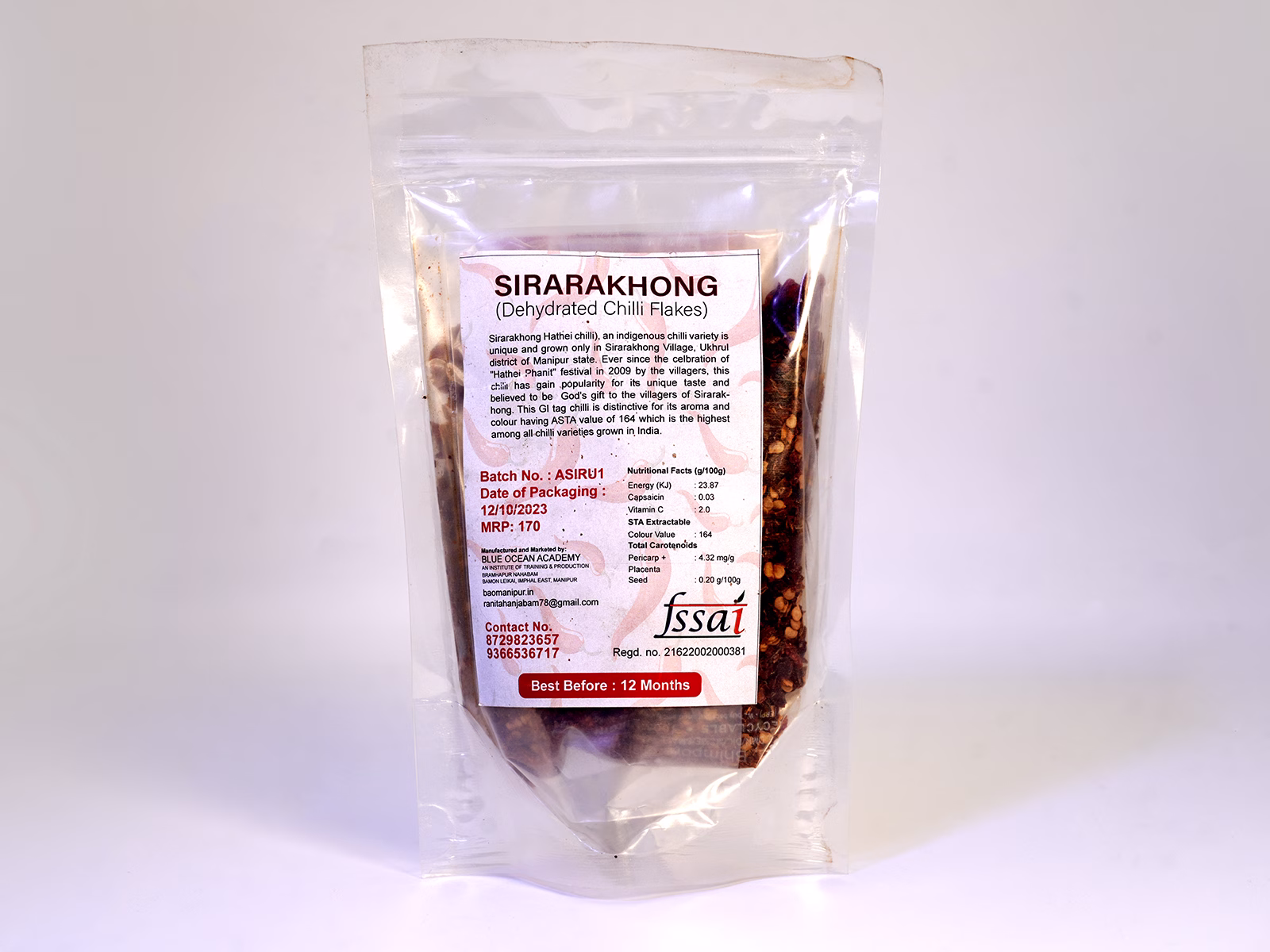 Sirarakhong Chilli Flakes – GI Craft from Manipur